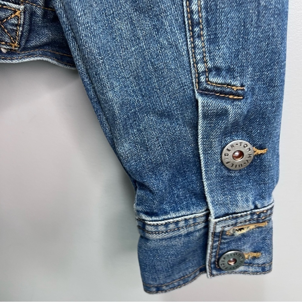 Tommy Hilfiger Denim Trucker Jacket Size Medium 100% Cotton - Picture 11 of 16